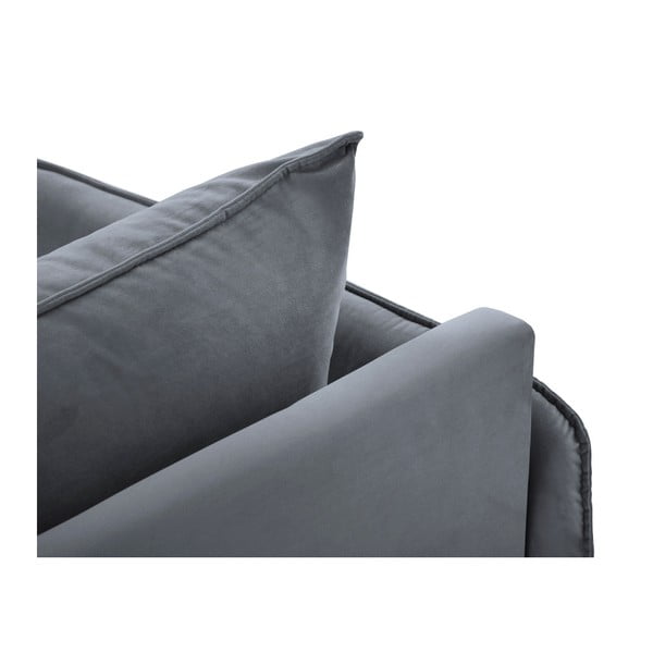 Șezlong, cotieră pe partea stângă Cosmopolitan Design Vienna, gri-image-3