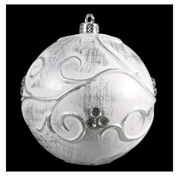 Set 6 decorațiuni din plastic pentru Crăciun DecoKing Annie, argintiu
