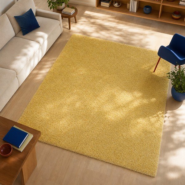 Covor Universal Aqua Liso, 100 x 150 cm, galben-image-1