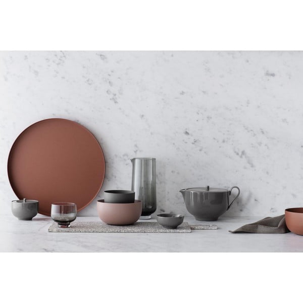 Platou / tocător servire Blomus Stone, ø 20 cm, bej-image-2