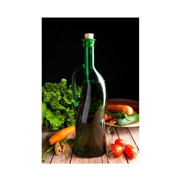 Sticlă pentru ulei Cork, 750 ml, verde-image-1