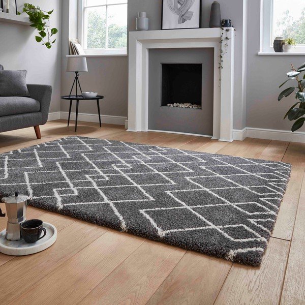 Covor gri 120x170 cm Royal Nomadic – Think Rugs-image-2