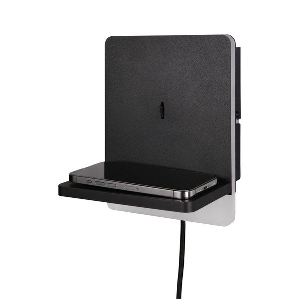 Aplică de perete negru-mat LED cu intensitate reglabilă Fairfield – Trio