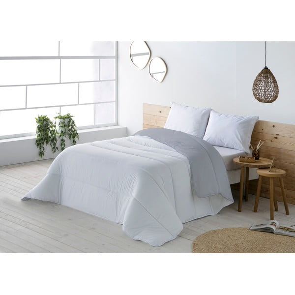 Cuvertură pentru pat dublu Boheme Hedy, 270 x 180 cm, gri-alb-image-1