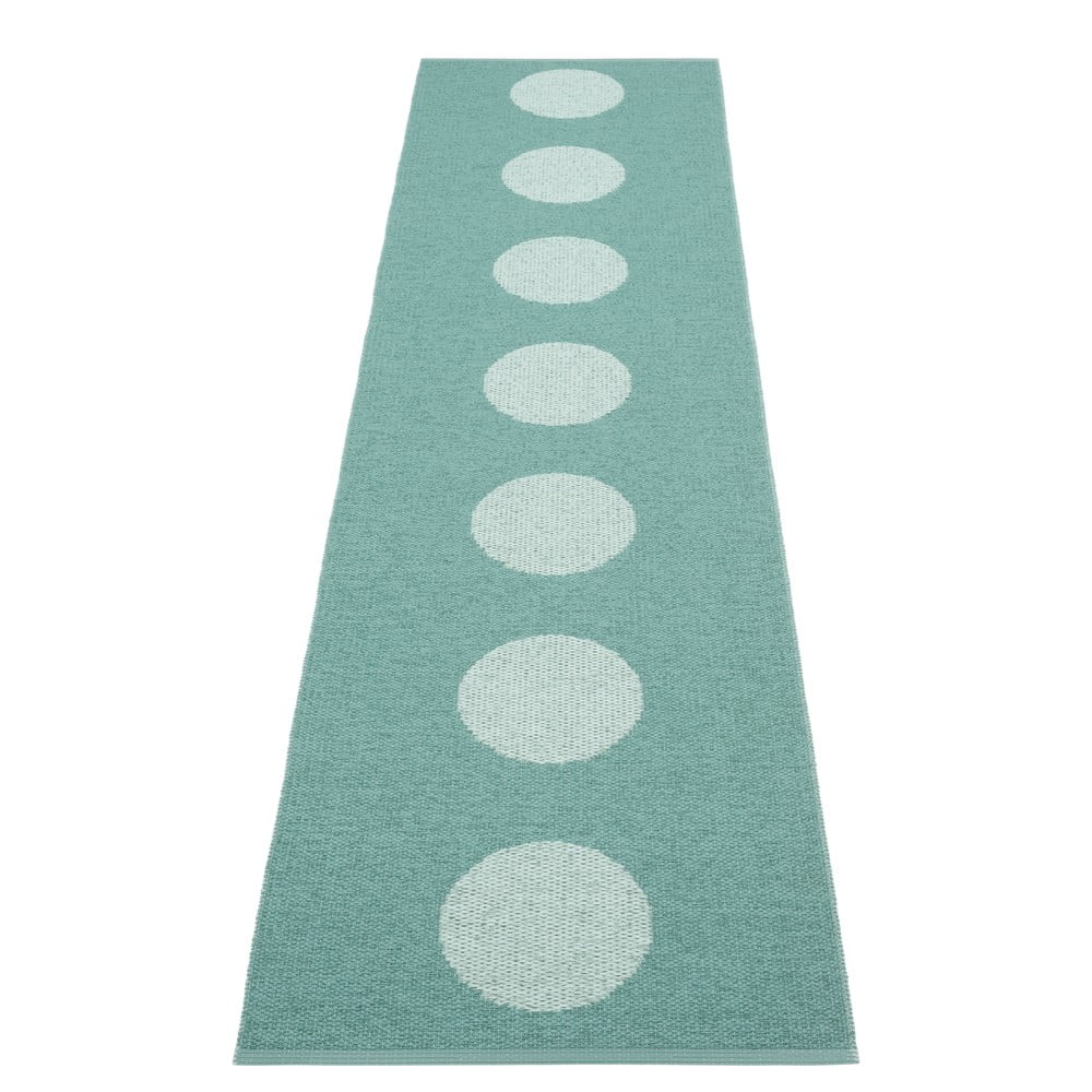 Covor tip traversă pentru interior și exterior turcoaz 70x280 cm Vera Pop Jade – Pappelina