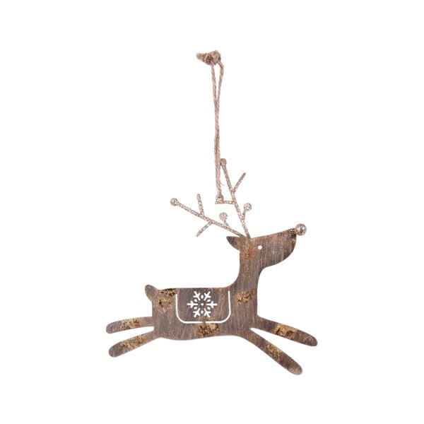 Decorațiune suspendată pentru bradul de Crăciun Ego Dekor Reindeer, înălțime 15 cm