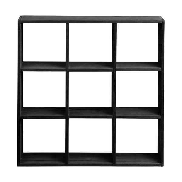 Raft negru etajat din lemn de pin 46 cm Moss – House Nordic-image-3