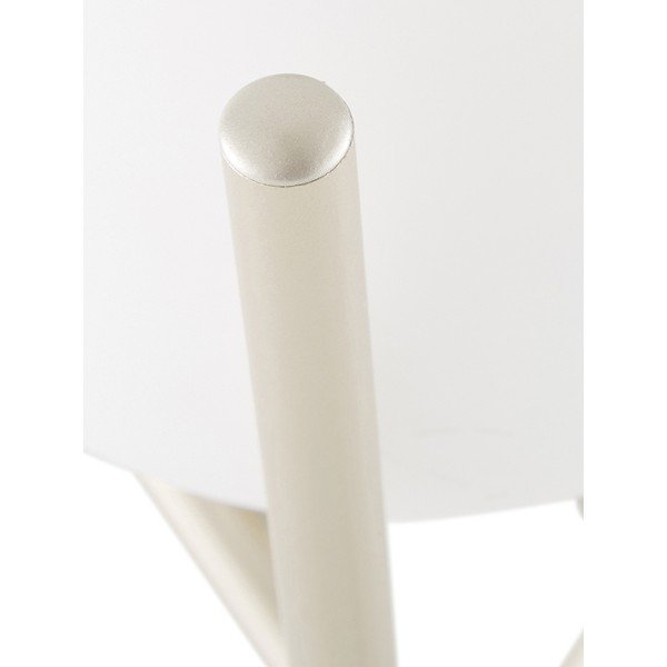 Veioză cu abajur din sticlă Westwing Collection Erik, înălțime 33 cm, alb-image-1
