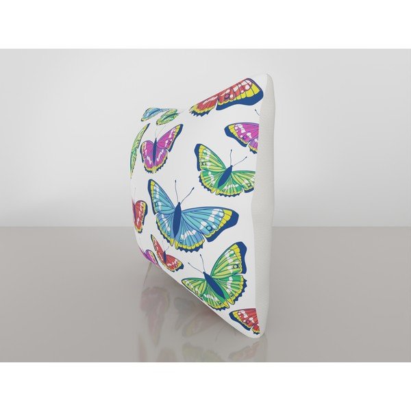 Față de pernă cu amestec din bumbac Vitaus Butterflies, 43 x 43 cm-image-2