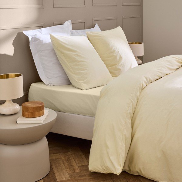 Cearceaf fildeș 160x200 cm Linella – douceur d'intérieur