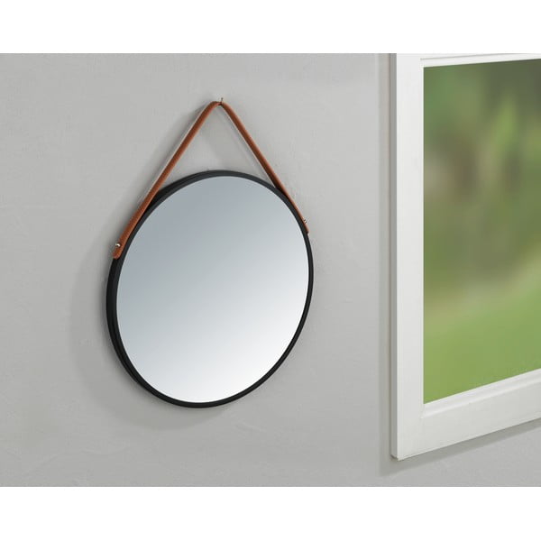 Oglindă suspendată Wenko Borrone, ø 40 cm, negru-image-4