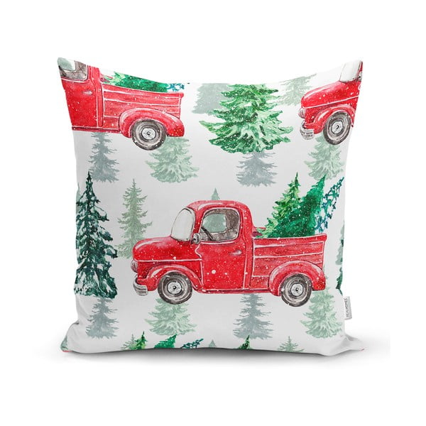 Față de pernă 43x43 cm  cu model de Crăciun Full Ride – Mila Home
