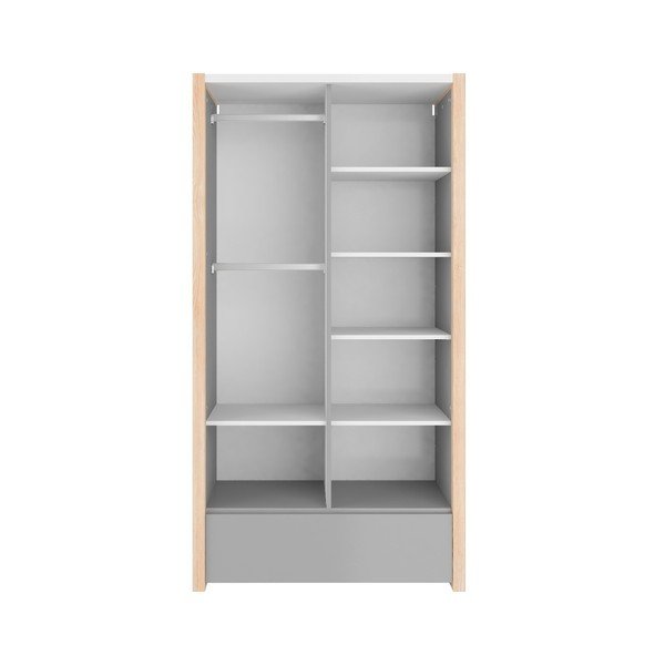 Dulap cu 2 uși BELLAMY Pinette, gri-image-3