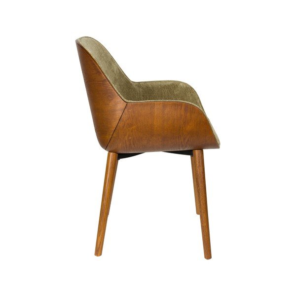 Scaun de living verde cu cotiere tapițat Taylor – Dutchbone-image-3