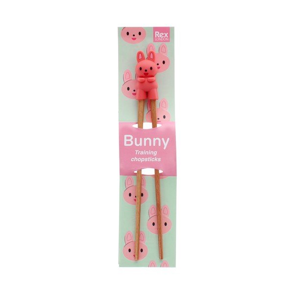 Bețișoare de antrenament pentru copii în culoare naturală din lemn Bunny – Rex London-image-4