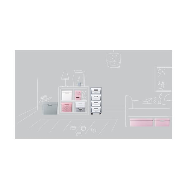 Etajeră pe roți gri din plastic 29,5x65,5 cm Infinity – Curver-image-3