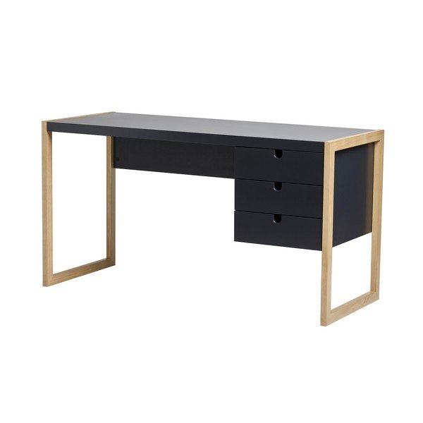 Birou Marckeric Square, 140 x 75 cm, gri antracit-image-4