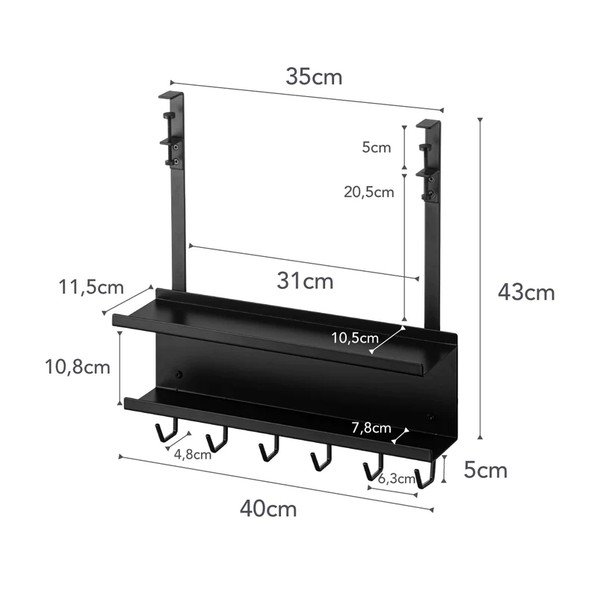 Organizator pentru cabluri din metal Smart – YAMAZAKI-image-4