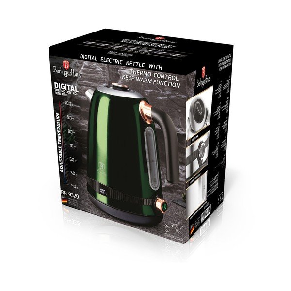 Ceainic electric verde de 1,7 l Emerald Collection - BerlingerHaus-image-4