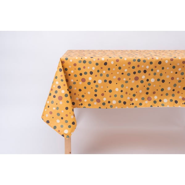 Față de masă adecvată interior/exterior Pooch Confetti Buttercup, 140 x 180 cm, galben