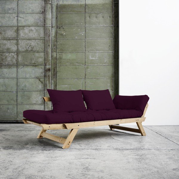 Canapea extensibilă Karup Bebop Natural/Purple Plum-image-1
