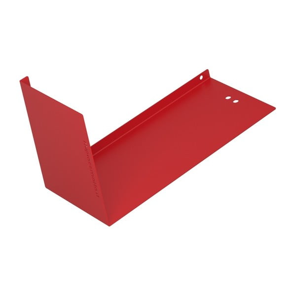 Raft metalic pentru perete Mi piace molto Boomerang Sx, roșu
