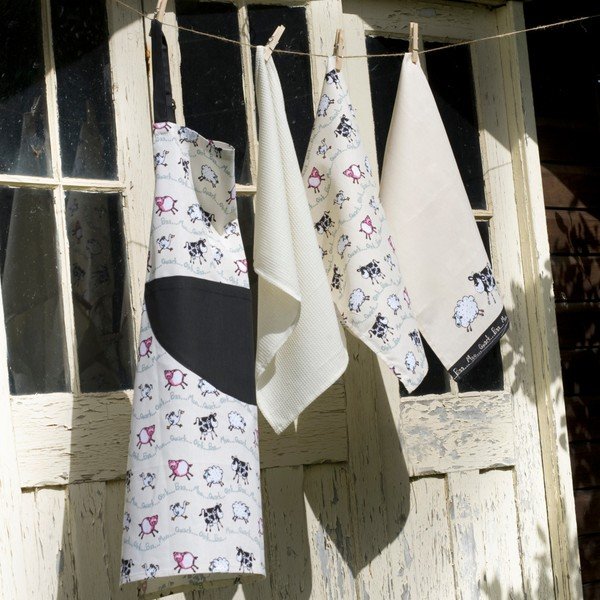 Set 3 prosoape din bumbac pentru bucătărie Price & Kensington Home Farm-image-3