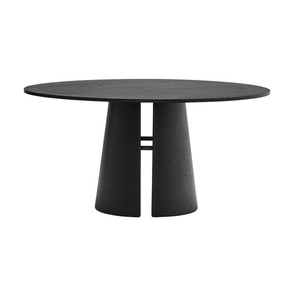 Masă de dining rotundă cu aspect de lemn de frasin ø 157 cm Cep – Teulat-image-2