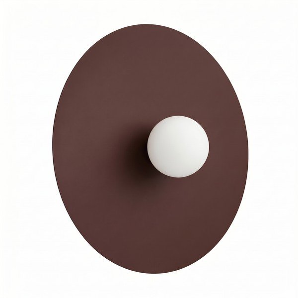 Aplică de perete maro din metal ø 50 cm AKE – Thoro