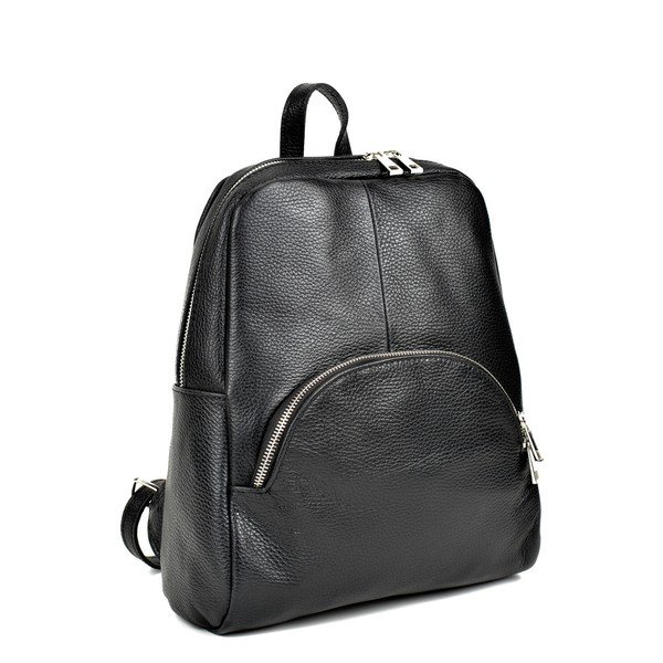 Rucsac din piele Renata Corsi, negru-image-4
