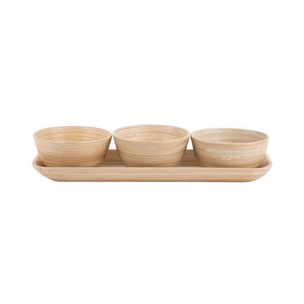 Set de servire în culoare naturală din bambus Puro – PT LIVING