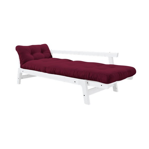 Canapea variabilă Karup Design Step White/Light Bordeaux-image-3