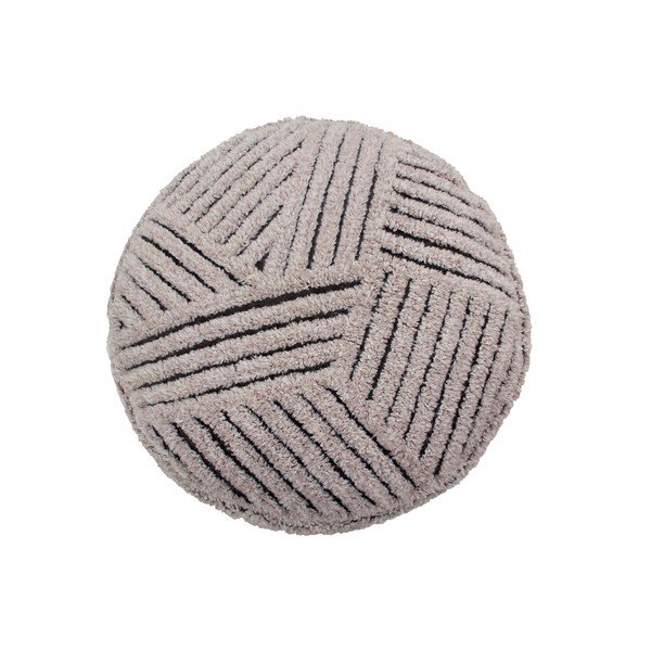 Taburet bej cu tapițerie din lână Fields – Lorena Canals-image-2