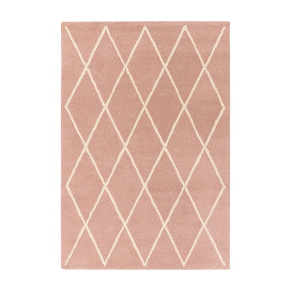 Covor roz handmade din lână 200x290 cm Albany – Asiatic Carpets