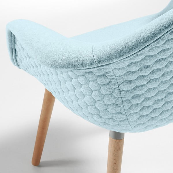 Scaun La Forma Kenna, albastru deschis-image-3