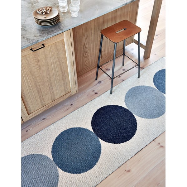 Covor tip traversă pentru interior și exterior albastru/crem 70x280 cm Otto Sky – Pappelina-image-1