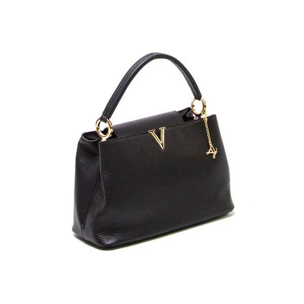 Poșetă din piele Luisa Vannini  1132 Nero-image-3