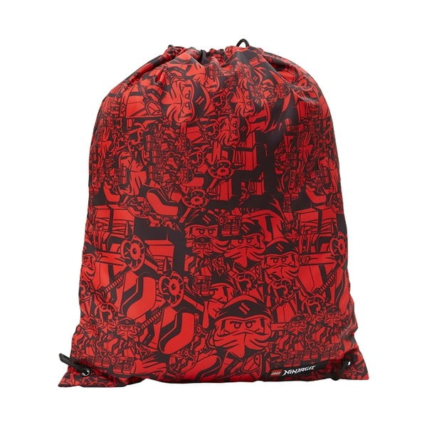 Set cu 3 piese pentru școală: ghiozdan, penar și sac LEGO® Ninjago Easy, roșu-image-4