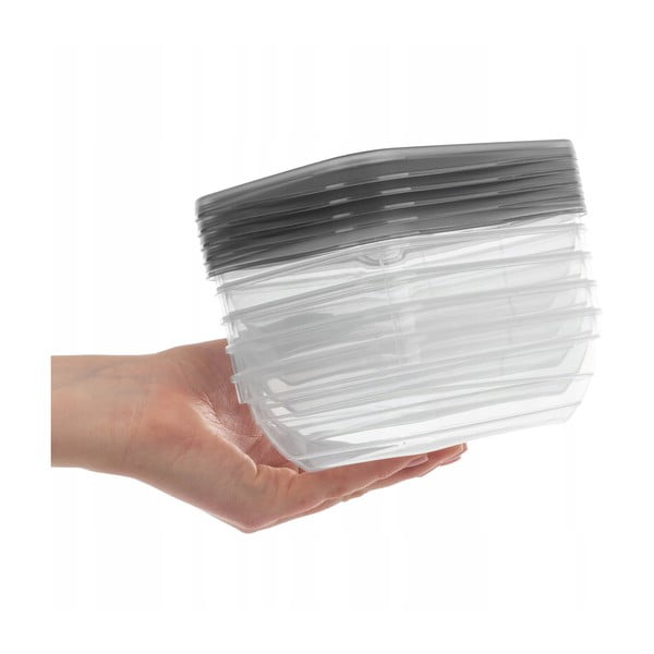 Caserole 5 buc. pentru mâncare Vedo – Curver-image-1