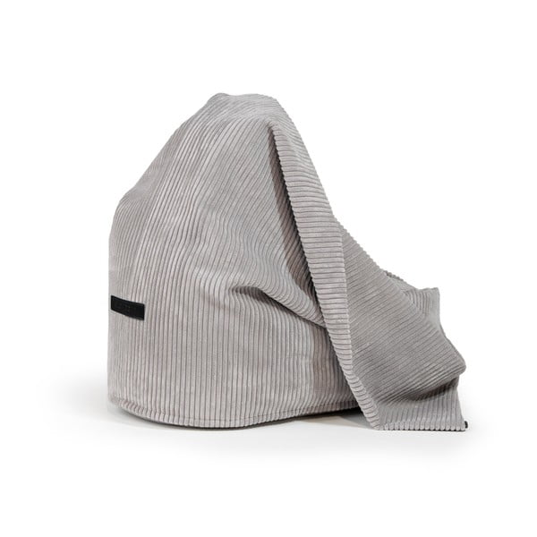 Fotoliu puf pentru copii maro închis cu tapițerie din catifea reiată Cocoon 100 – SLOWDOWN-image-4