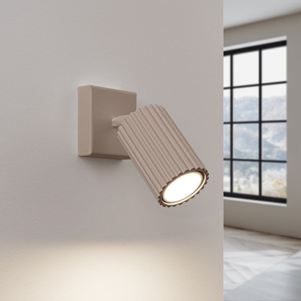 Spot taupe din metal 8x16 cm Gleam – Sollux-image-1