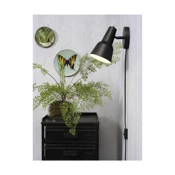 Aplică de perete neagră ø 22 cm Valencia – it's about RoMi-image-3