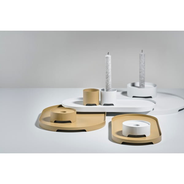 Tavă servire din oțel Zone Singles, gri deschis-image-3