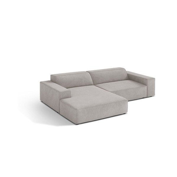 Colțar modular gri deschis (cu colț pe partea stângă/cu șezlong) Jodie – Micadoni 