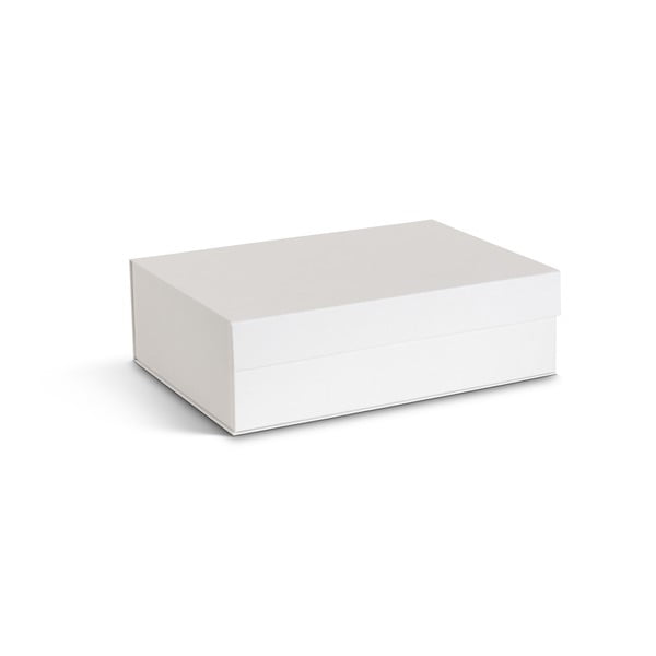 Cutii de depozitare albe 3 buc. din carton cu capac 42,5x29,5x13 cm Kian Paper Laminate – Bigso-image-2