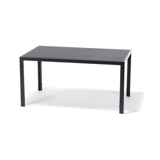 Masă de grădină cu blat artwood Bonami Selection Viking, 90 x 150 cm, negru