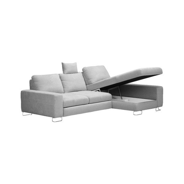 Canapea colţar Windsor & Co Sofas Alpha, partea dreaptă, gri deschis-image-3