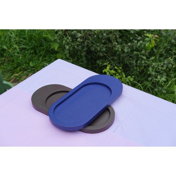 Tavă decorativă din lemn 15x32 cm Tenu – noo.ma-image-4