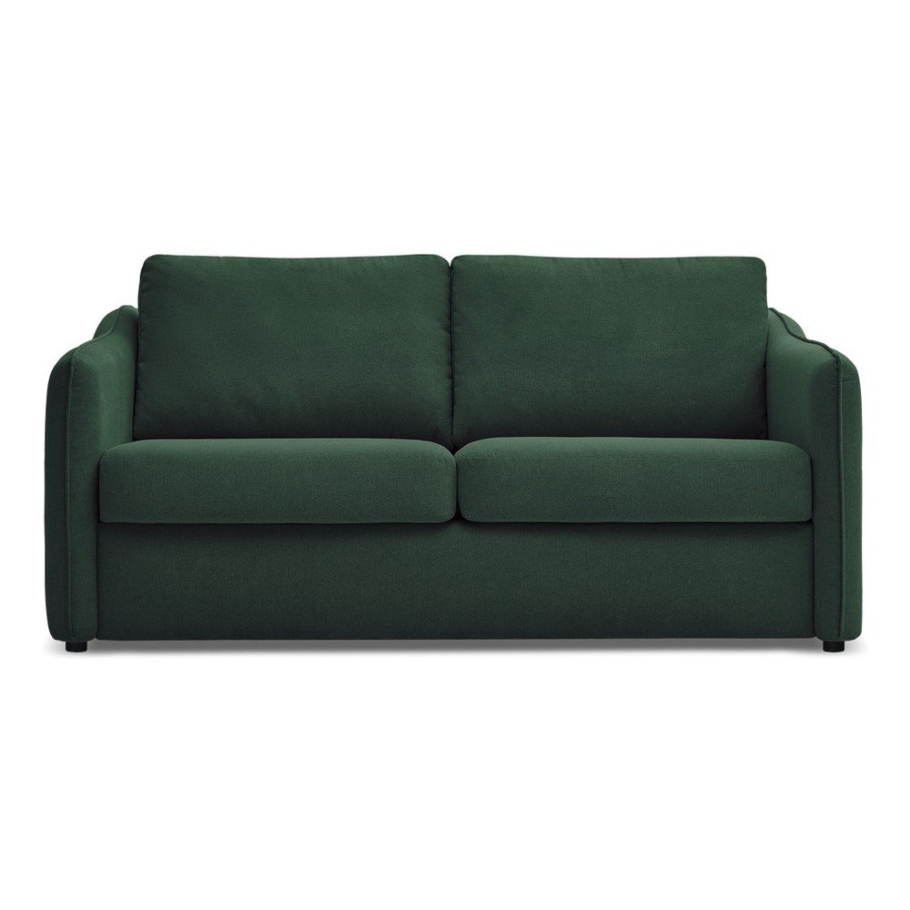Canapea verde pentru dormitul zilnic/extensibilă 178 cm Lenny – Bobochic Paris