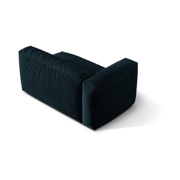 Modul pentru canapea modulară albastru închis cu tapițerie din catifea (cu colț pe partea stângă) Martina – Micadoni -image-2